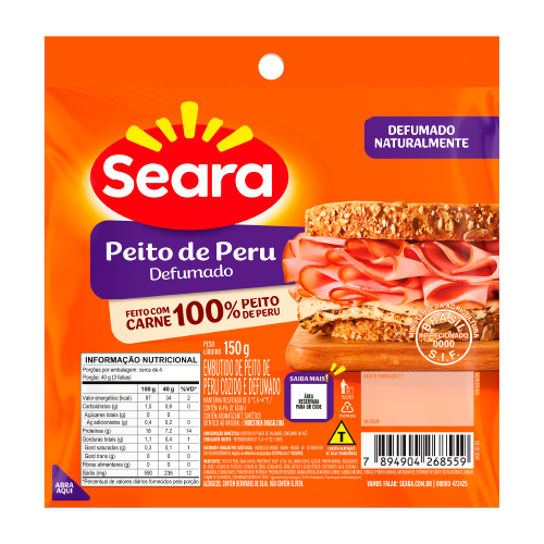 Peito De Peru Fatiado Seara 150 G Seara