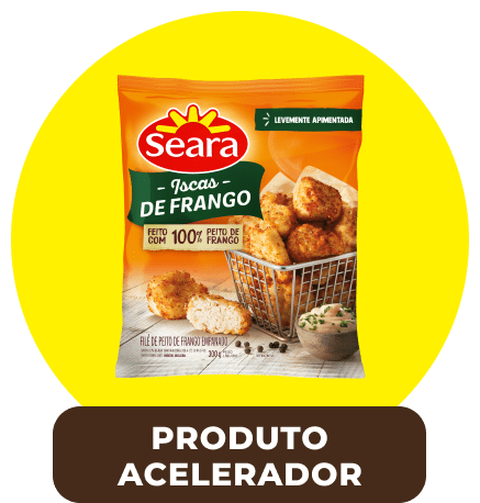 Iscas Frango Empanado Apimentada Seara 300g