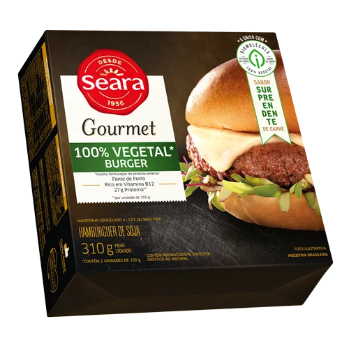 100% Vegetal Burger Seara Gourmet 310g