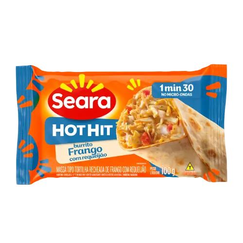 Burrito Hot Hit de Frango com Requeijão Seara 100g