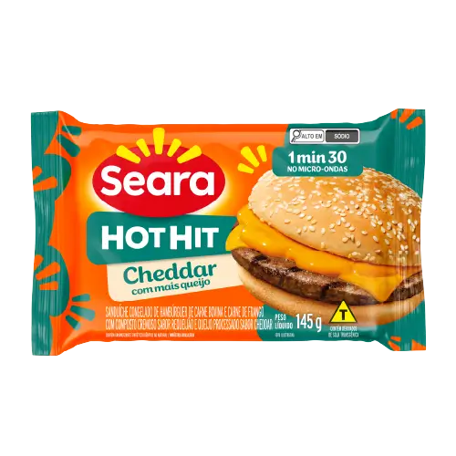 Hot Hit Cheddar Seara 145g