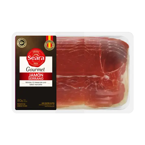 Jamón Serrano Fatiado Seara Gourmet 80g