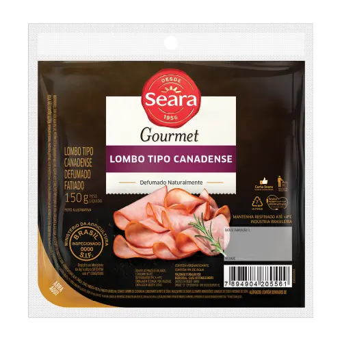 Lombo Canadense Fatiado Seara Gourmet 150g