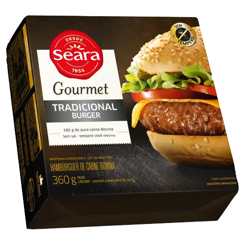 Tradicional Burger Seara Gourmet 360g