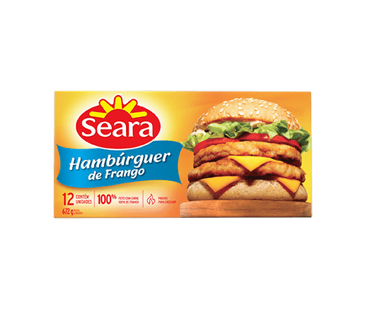 hambúrguer de frango seara 672g seara