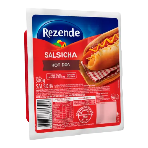 Salsicha Hot Dog Congelada Ensacolada