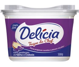 Margarina Delícia Alho & Cebola com Sal 500g