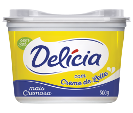 Margarina Delícia Cremosa sem Sal 500g