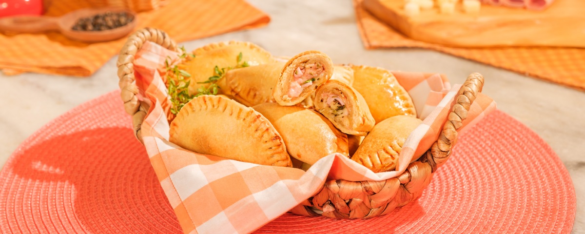 Receita Pastel de Forno de Queijo e Presunto