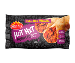 Burrito Hot Hit de Costela com Barbecue Seara 400g