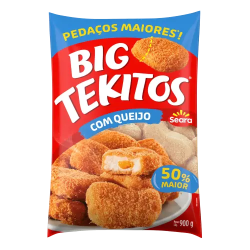 Tekitos com Queijo 900g Congelado Ensacado