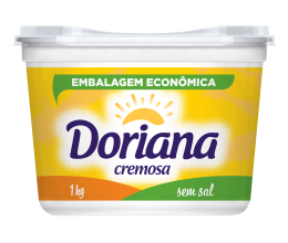 Margarina cremosa sem sal Doriana 1kg