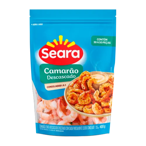 Camarão Descascado 30/50 Seara 400g