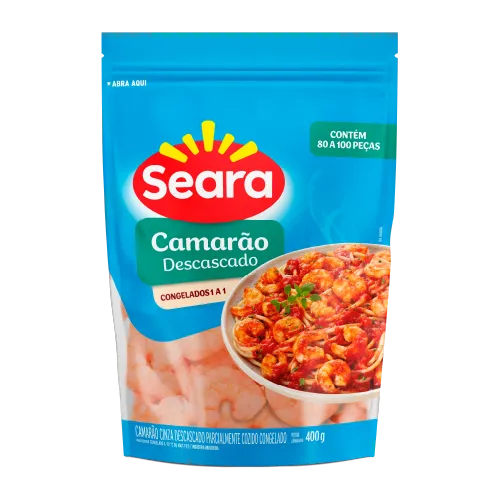 Camarão Descascado 80/100 Seara 400g