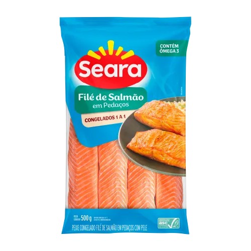 Filé de Salmão em Pedaços Seara 500g