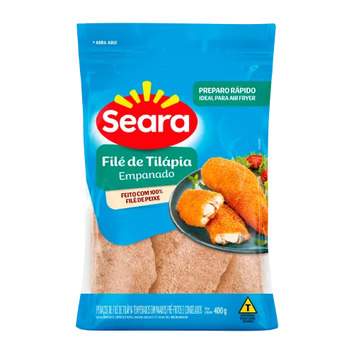 Filé de Tilápia Empanada Seara 400g