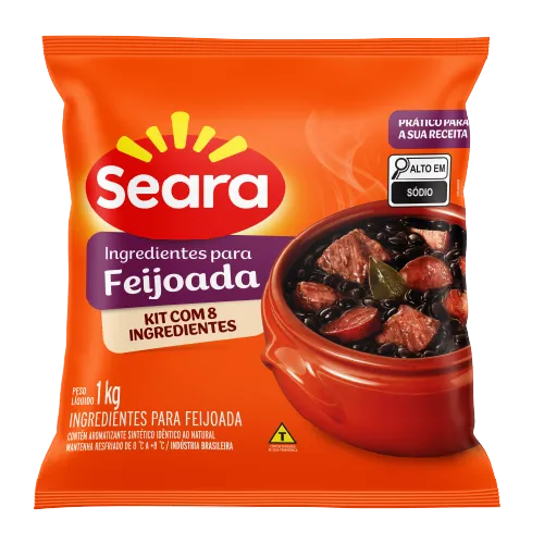 Ingredientes para Feijoada Seara 1kg