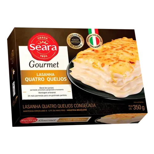 Lasanha Quatro Queijos Seara Gourmet 350g