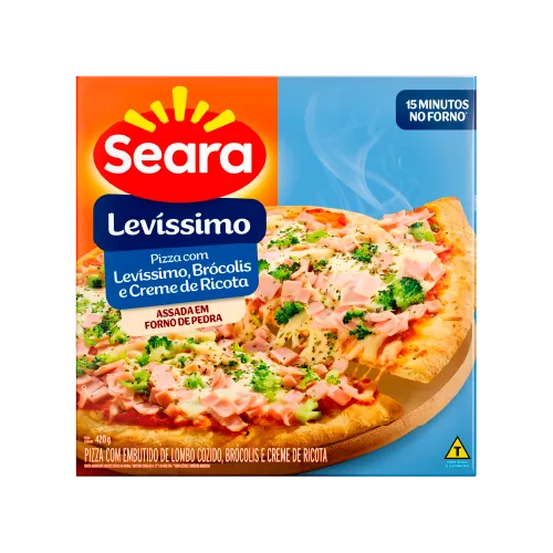 Pizza Levíssimo e Brócolis Seara 420g