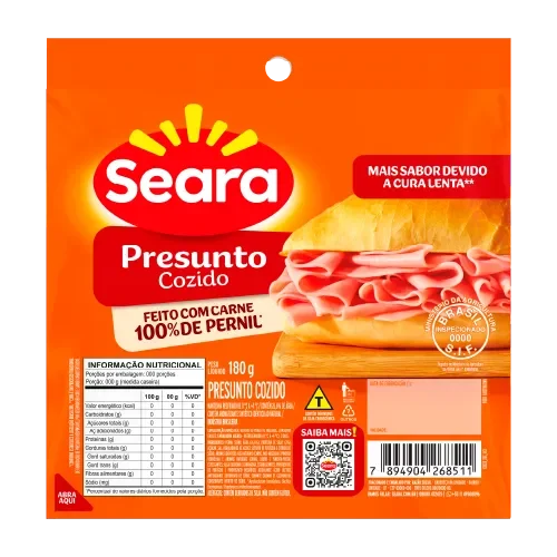 Presunto Fatiado Seara 180g