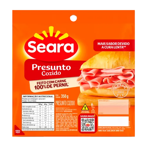 Presunto Fatiado Seara 350g