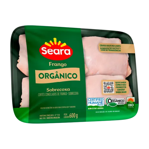 Sobrecoxa Bandeja Seara Orgânico 600g