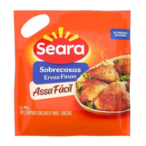 Sobrecoxa Temperada Seara Assa Fácil 800g