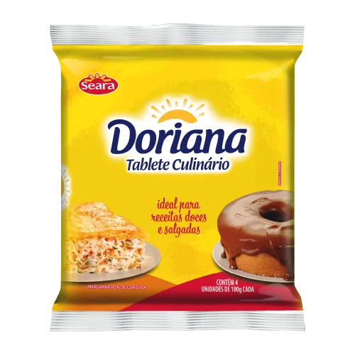 Tablete Culinário 80% Gordura Doriana 400g